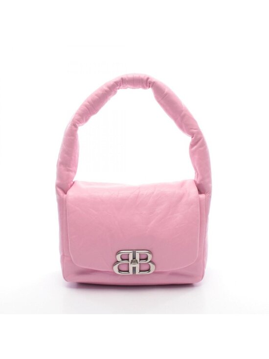 Balenciaga Handbags - Balenciaga Shoulder Bag Monako Pink Leather